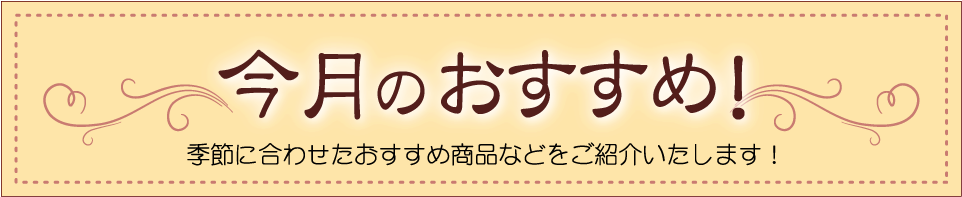 山野愛子どろんこ美容南越谷・今月のおすすめ