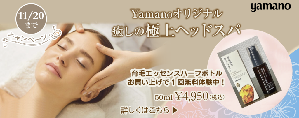 山野愛子どろんこ美容南越谷・ヘッドスパキャンペーン!