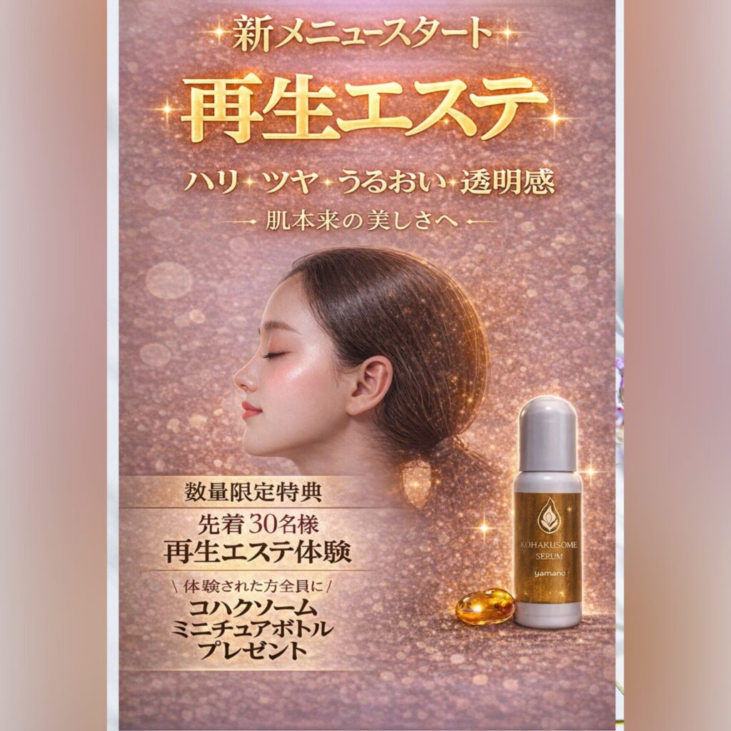 山野愛子どろんこ美容南越谷
再生エステ