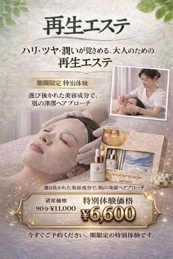 山野愛子どろんこ美容南越谷,再生エステ